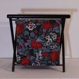 Floral fabric magazine rack