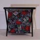 Porte-revues en tissu fleuri
