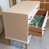 Pink vintage chest of drawers