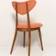 Vintage Heart Chair in Orange Velvet, Europe, 1960s