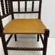 Corner chair wood turned 50s-60s
