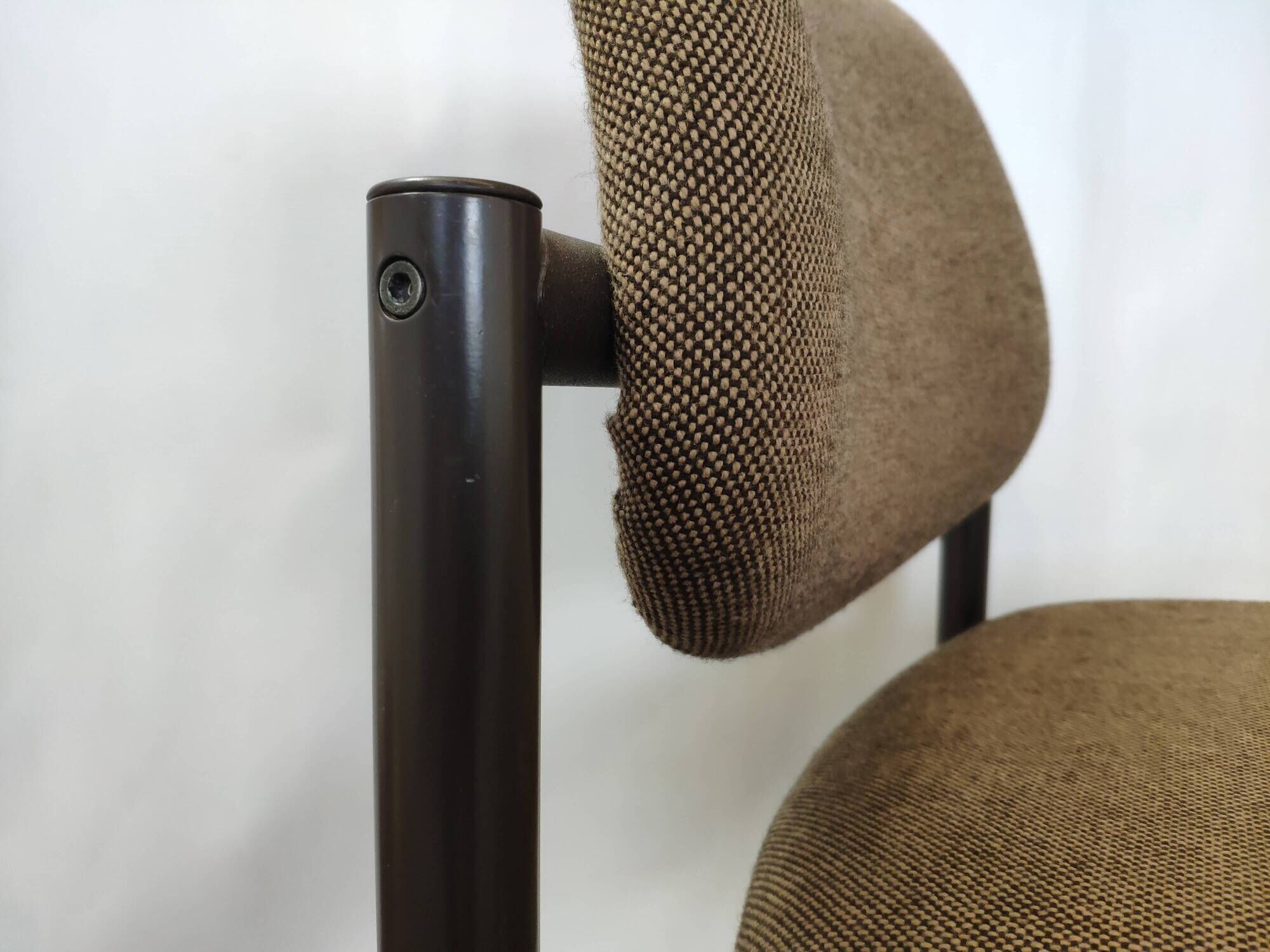Martin Stoll Champenay vintage office chair metal and fabric