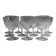 Baccarat – 12 white wine glasses in Baccarat Crystal Casino Model