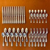 Christofle 48-piece flatware ribbon set, near mint condition