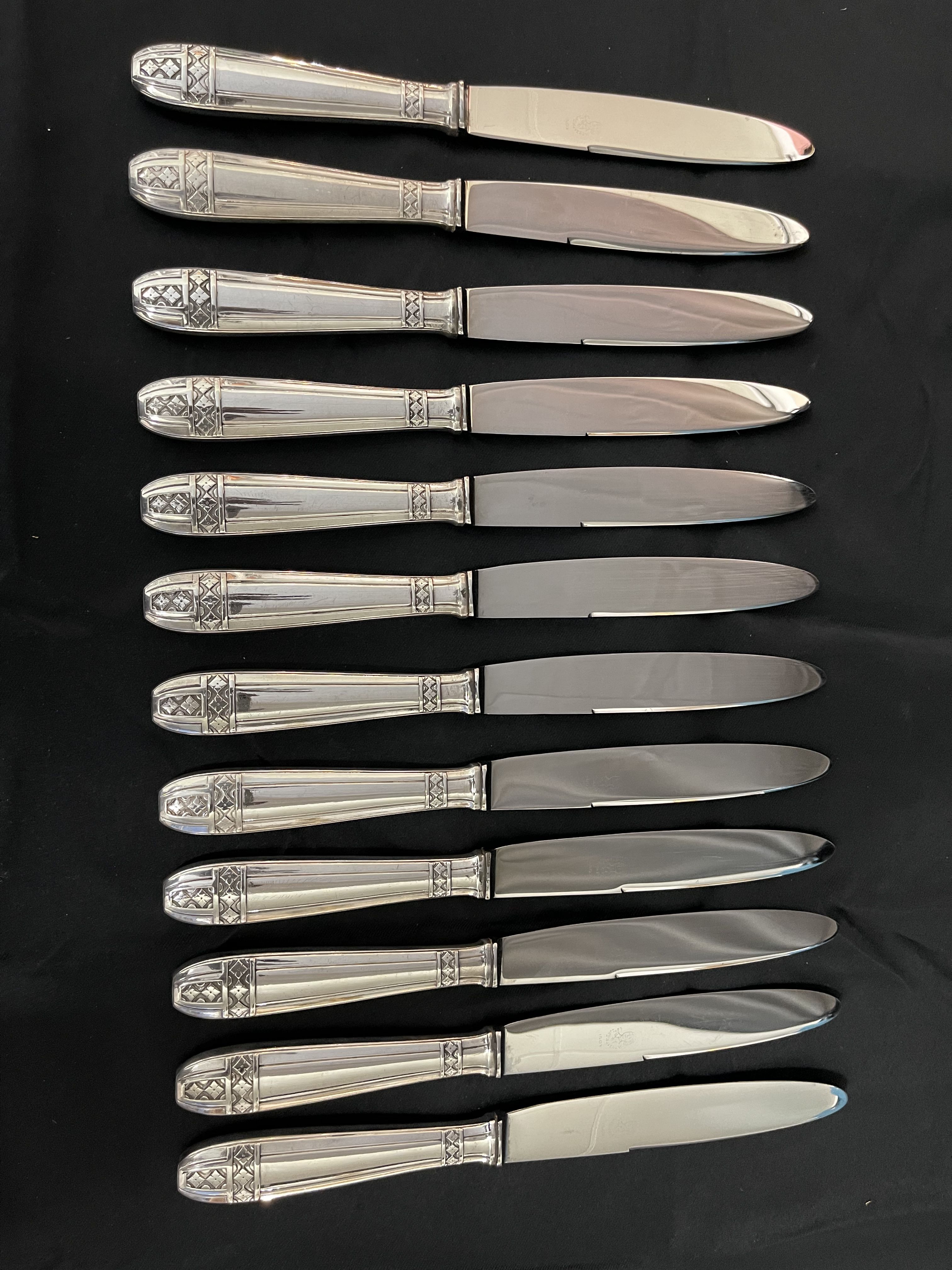 Cutlery 143 pieces Grand Prix de Monaco art deco with silversmith