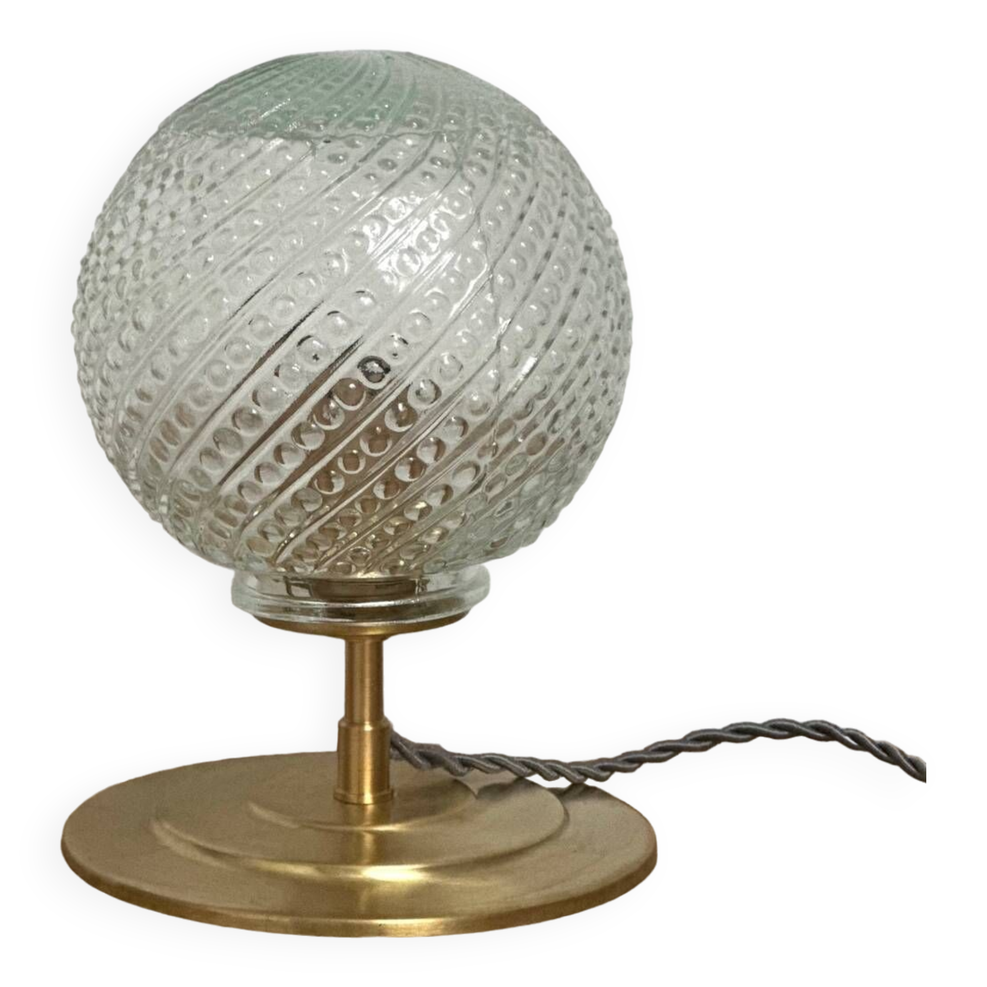Vintage glass table lamp