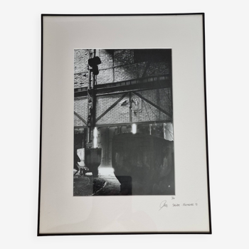 Industrial photography, disused factory, metallurgy, signed and numbered, 40 cm