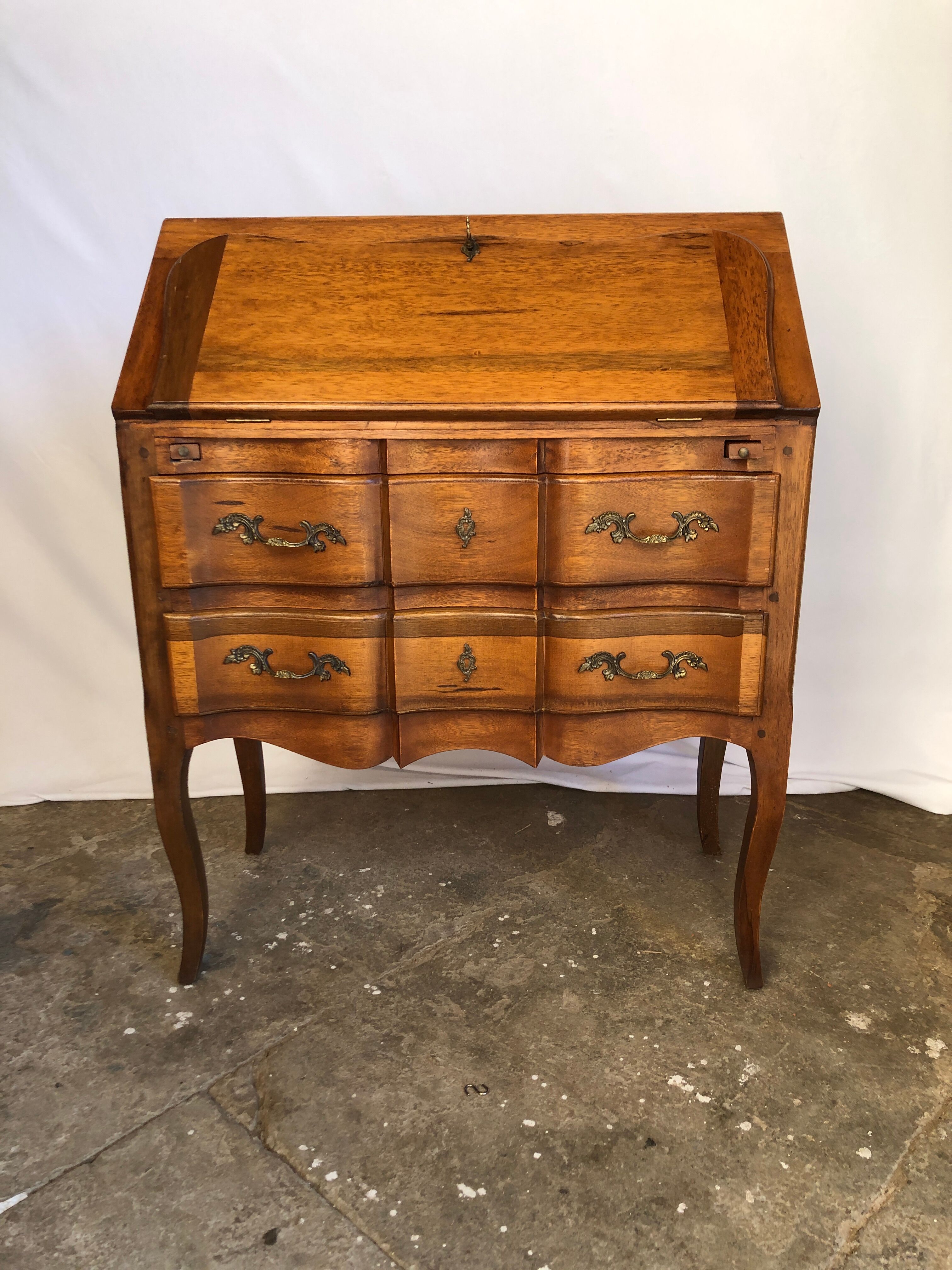 Louis XV donkey back desk in oak