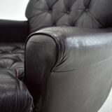 Design, Scandinavian, leather armchairs by Peem, 1970s, Finland