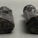 Pair of wooden statuettes sculptures of african couple 1960