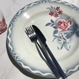 Flat Digoin model Olga gray and pink diameter 30cm