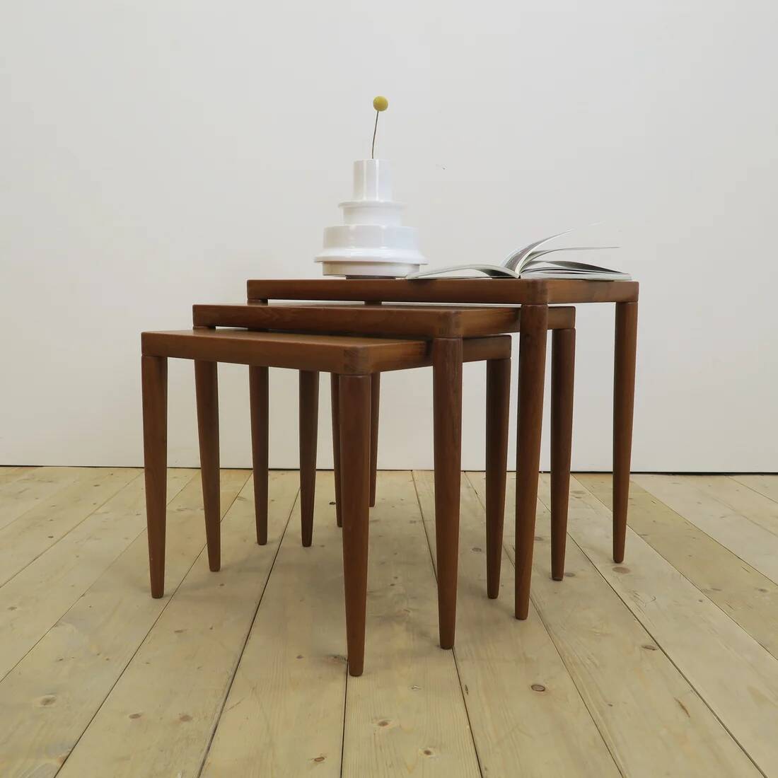 Nest of teak tables – H.W. Klein for Bramin, Denmark 1960 | Mid-Century
