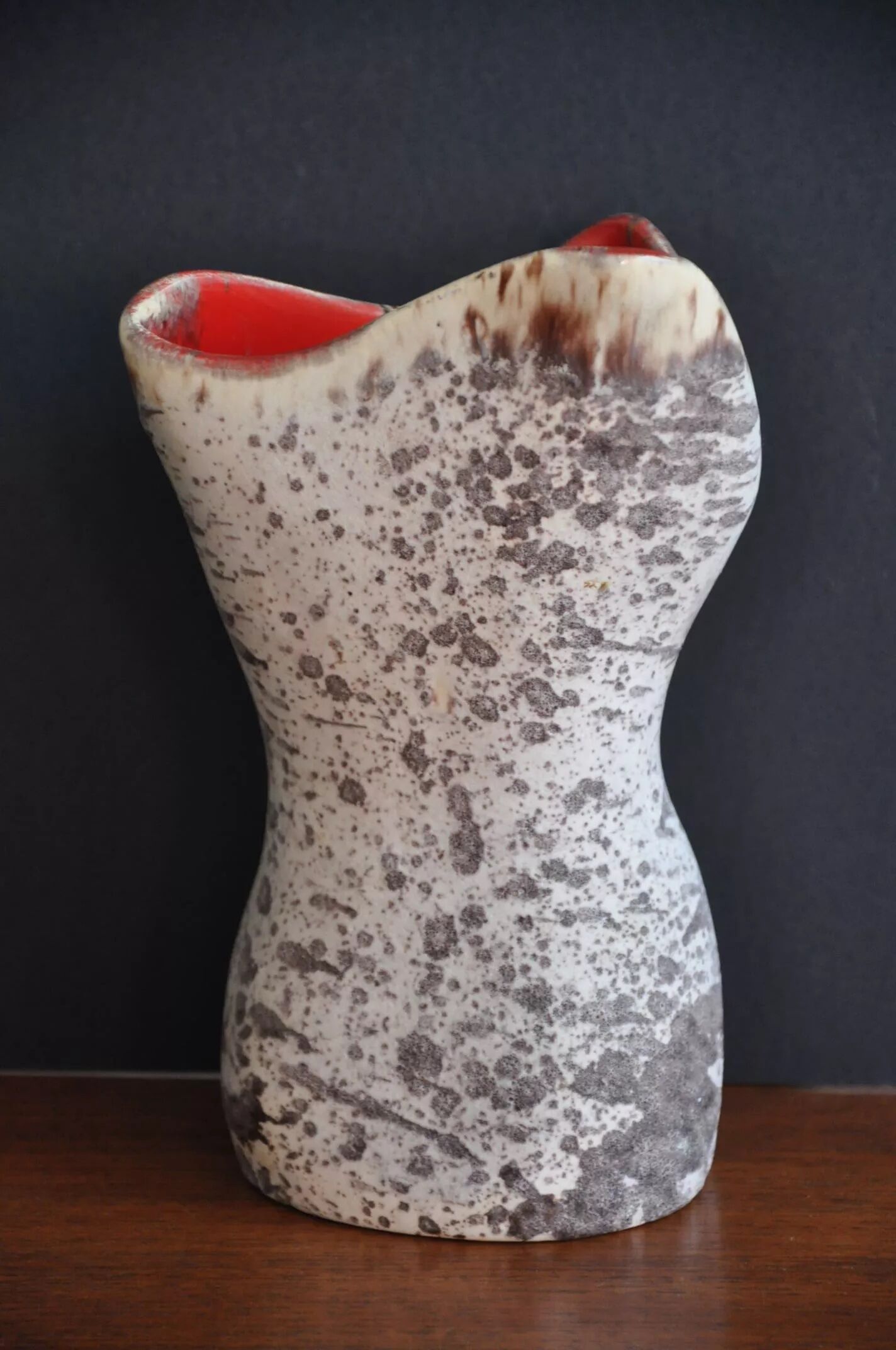 Vase céramique motif bouleau