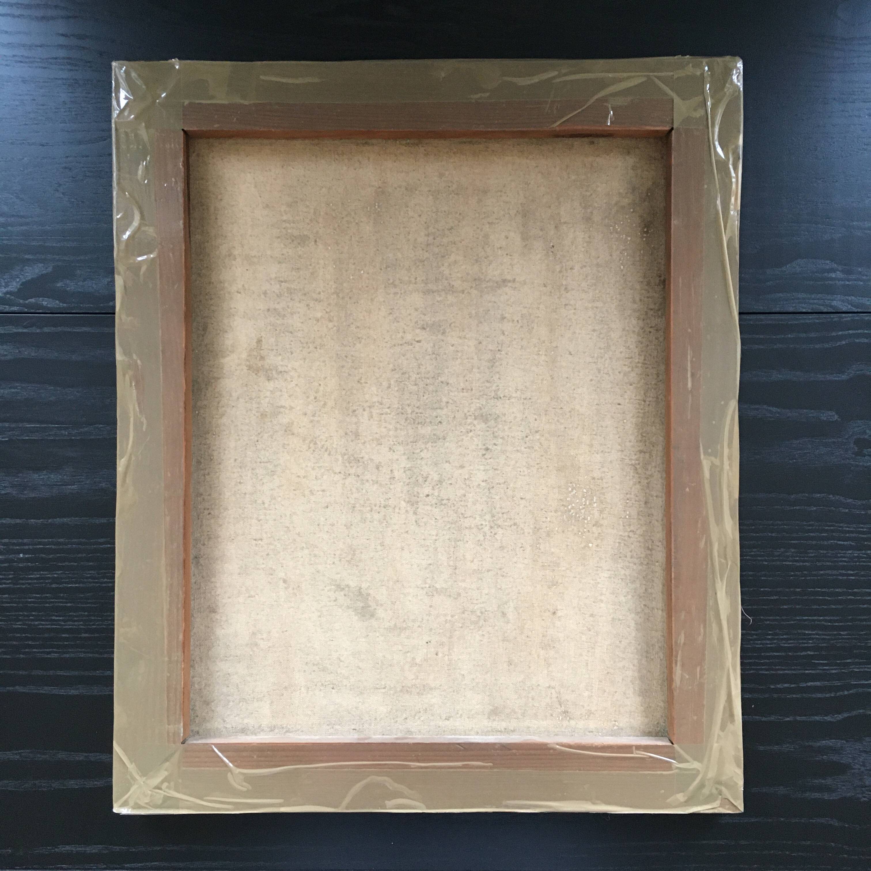 Old painting bouquet of dahlias