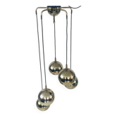 Golden Cascade 5-Ball Ceiling Lamp, Italy, 1980s