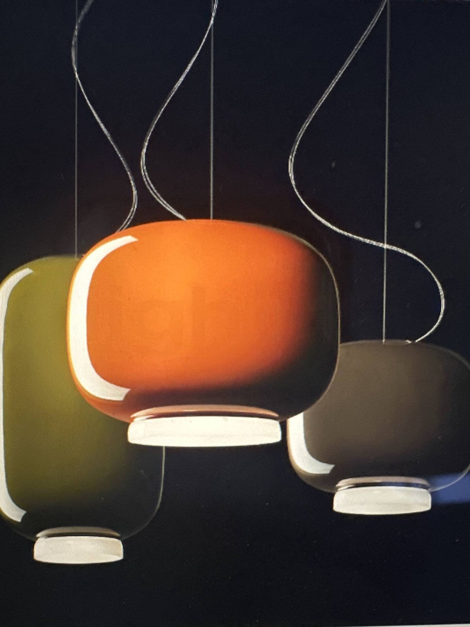 3 suspensions Chouchin Foscarini