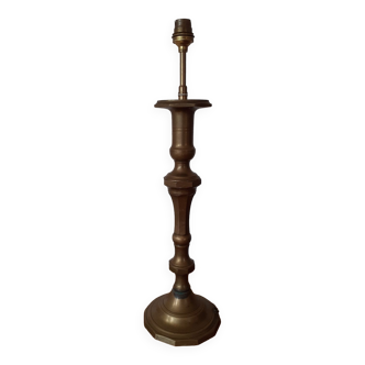 Brass candlestick lamp foot