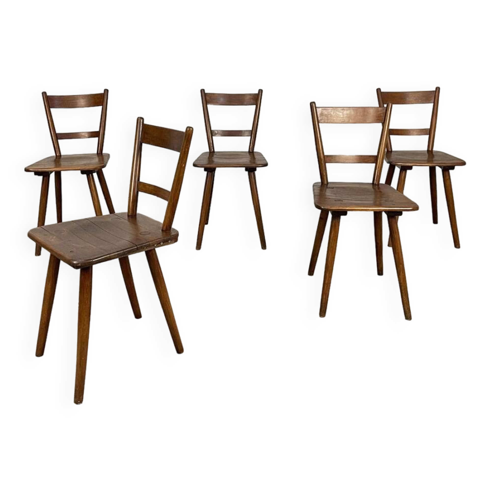 5 Schneck chairs from the 1950s