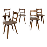 5 Schneck chairs from the 1950s