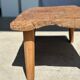 Coffee table in blond teak quadripod
