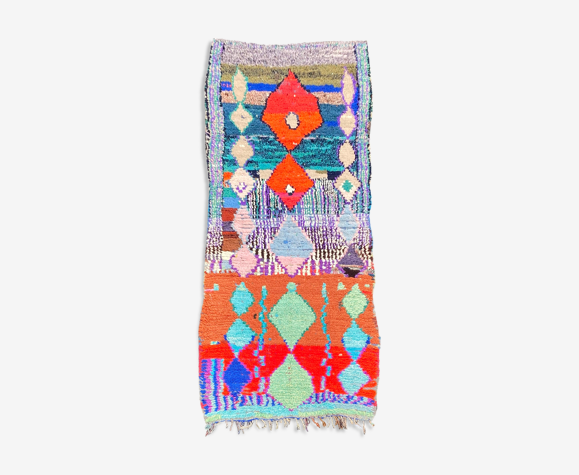 Tapis berbere coloré boucherouite 100x250