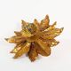 Wonderful large gilded Florentine flush mount light by Masca