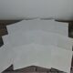 12 serviettes de table anciennes coton blanc monogramme CM