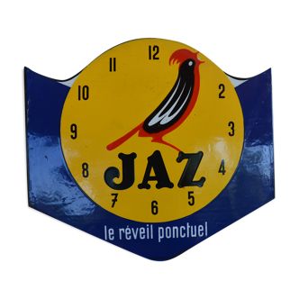 Enamelled plate "JAZ" double-sided