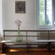 Very large church bench in patinated raw oak