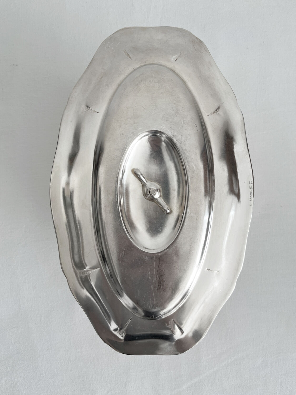 Ercuis silver-plated metal gravy boat