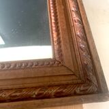 Old wooden frame mirror