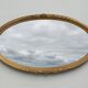 Miroir ovale en bois doré, style Louis XVI