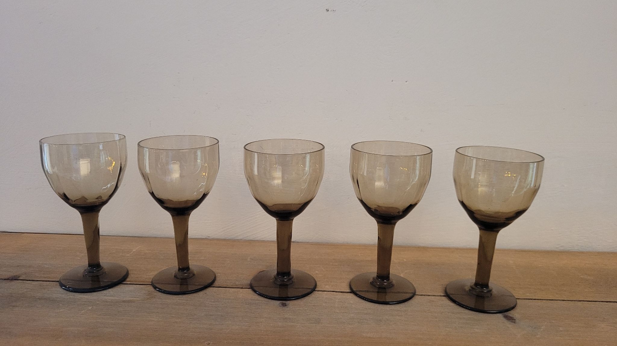 Verre à porto fumés 60's