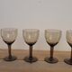 60's smoked port glass