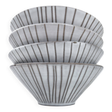 Set of 4 bowls by Jacques Rivier, 1950s vintage