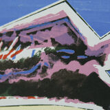 Color Lithography on Fabriano Paper by Hardy Strid, 1950s