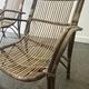 Pair Mid-Century 1960s Vintage Rattan Bamboo Lounge Arm Chairs