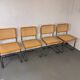 Set of 4 vintage Cesca S32 dining chairs by Marcel Breuer, 1990s
