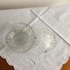 Set of 2 thick glass cups vintage