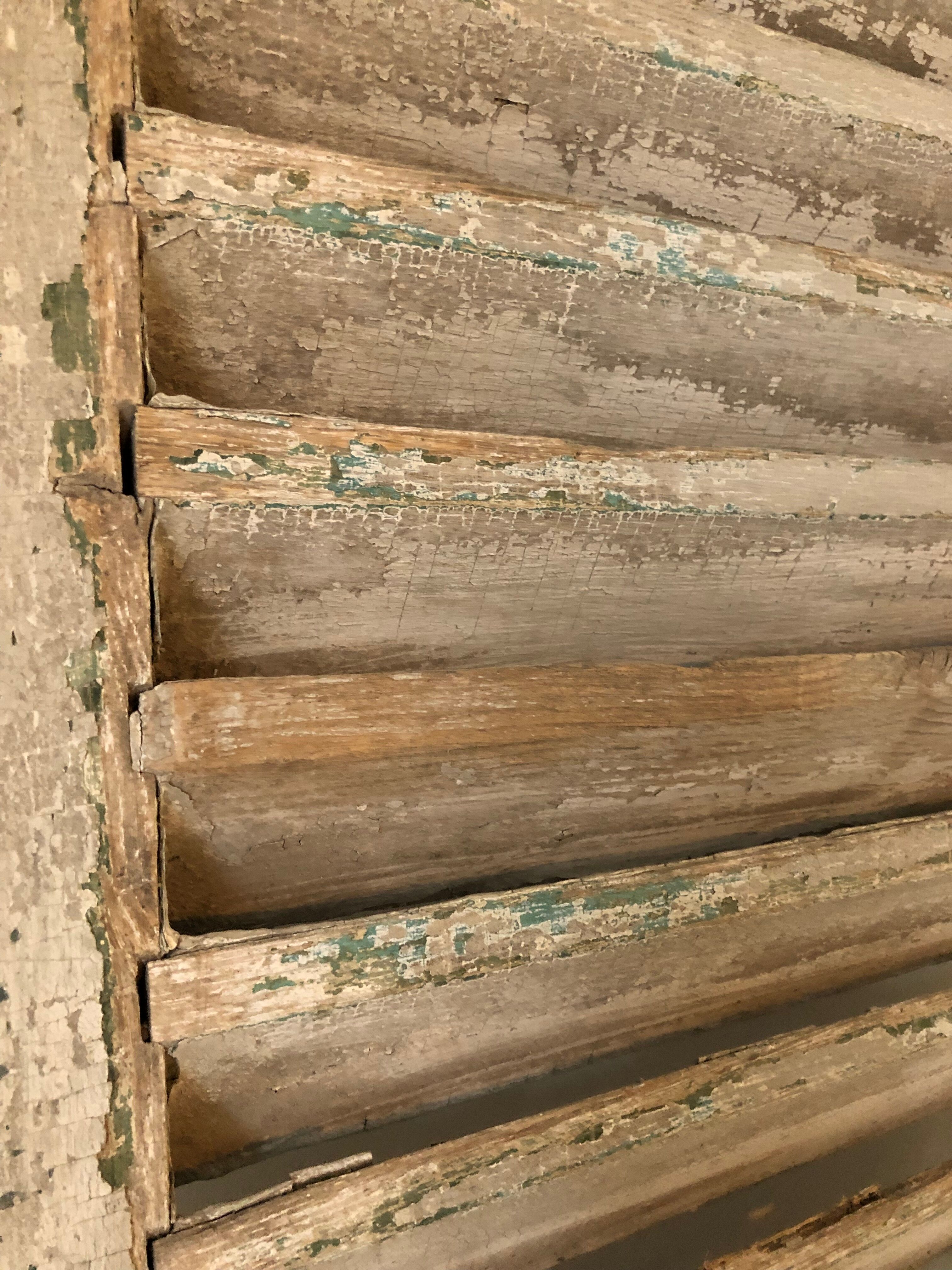 Pair of high louvers