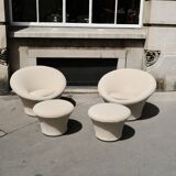 Mushroom armchair and ottoman, Pierre Paulin for Artifort, 1960
