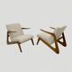 Pair of Mid-Century Modern Italian Bouclè Lounge Chairs, 1970s