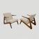 Pair of Mid-Century Modern Italian Bouclè Lounge Chairs, 1970s