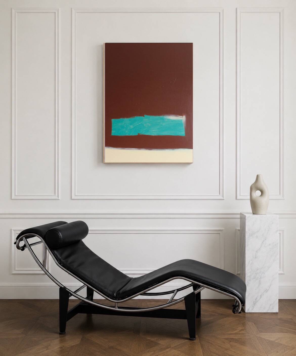 Minimalist abstract painting "garden thoughts"