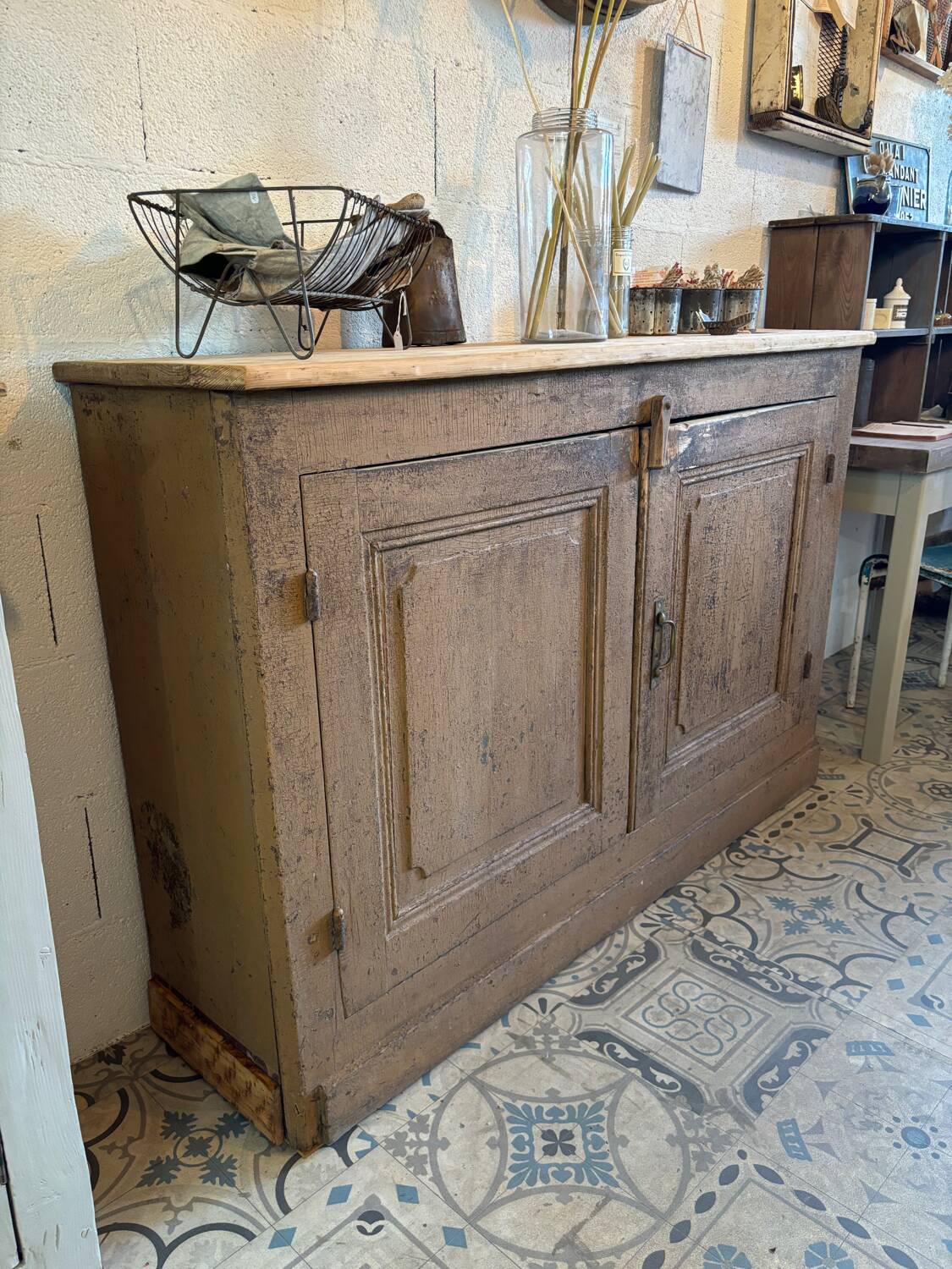Brown patina sideboard