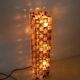 Floor Lamp in Amber and Crystal Pulegoso Glass by Poliarte, Italy, 1970s