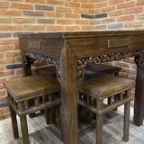 Mahjong table with 4 stools