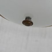 Dutch two tone opaline and brass pendant light