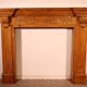 Transitional style beechwood fireplace mantel - 19th century