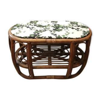 Rattan bench